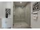 Modern bathroom with a frameless glass shower, vanity, and contemporary accents at 11673 N 136Th St # 1013, Scottsdale, AZ 85259