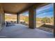 Covered patio showcasing desert views, natural lighting, and outdoor living at 11673 N 136Th St # 1013, Scottsdale, AZ 85259