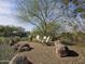 Outdoor lounge area with comfortable seating, offering a relaxing space to enjoy the natural surroundings at 13211 W Hummingbird Ter, Peoria, AZ 85383