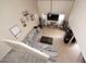 Bright living room features a high ceiling, tile floors, and a comfortable gray sectional sofa at 13642 S 42Nd St, Phoenix, AZ 85044