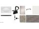 Bathroom design selections of the home including sink, faucet, cabinet, hardware, and flooring samples at 15756 W Beryl Ave, Waddell, AZ 85355