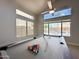 Game room featuring a billiard table, ceiling fan, and large windows overlooking the backyard at 17311 N Kimberly Way, Surprise, AZ 85374