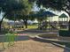 Well-maintained playground with slides, a climbing structure, and a bike rack in a sandy area at 17311 N Kimberly Way, Surprise, AZ 85374
