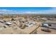 Wide aerial shot of properties in a rural neighborhood at 2038 S 221St Ave, Buckeye, AZ 85326