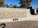 Community sign for Crestview Chateaux at 255 S Kyrene Rd # 115, Chandler, AZ 85226