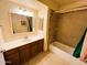 A full bathroom featuring a bathtub and modern vanity at 255 S Kyrene Rd # 115, Chandler, AZ 85226
