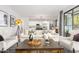 Elegant living room with a view to the kitchen, featuring modern furnishings and chic decor at 2604 N 27Th St # 4, Phoenix, AZ 85008