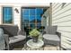 Outdoor patio with modern patio furniture at 2604 N 27Th St # 4, Phoenix, AZ 85008