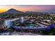 Stunning aerial view of the resort featuring well-manicured grounds and ambient lighting at 6850 E Main St # 4416, Scottsdale, AZ 85251