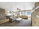Living room, open layout with the dining and kitchen areas at 7511 E Desert Vista Rd, Scottsdale, AZ 85255