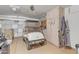 Organized garage features a golf cart, storage cabinets, and space for tools and equipment at 8096 E Lavender Dr, Gold Canyon, AZ 85118