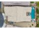 Aerial view of a home with a backyard featuring a pool, fire pit, and desert landscaping at 1432 E Pedro Rd, Phoenix, AZ 85042