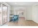 Bright dining area with stylish table, seating, and a sliding glass door at 14418 N San Carlos Dr, Fountain Hills, AZ 85268