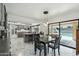 Cozy dining area with a view of the pool at 2107 E Inca St, Mesa, AZ 85213