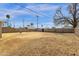 Large backyard surrounded by a block fence, offering privacy and space at 2545 E Amelia Ave, Phoenix, AZ 85016