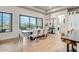 Elegant dining area featuring a large window with scenic views, creating a sophisticated ambiance at 39705 N 3Rd St, Phoenix, AZ 85086