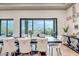 Elegant dining area featuring a large window with scenic views, creating a sophisticated ambiance at 39705 N 3Rd St, Phoenix, AZ 85086