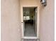 A welcoming home entryway, viewed from the outside, leads into a carpeted living room with a ceiling fan and large windows at 671 E Colt Ct, Chandler, AZ 85225