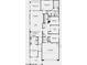 Detailed floor plan showing a three-bedroom layout with a gourmet kitchen, study, and outdoor living space at 16800 W Hope Dr, Surprise, AZ 85388