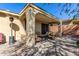 Relaxing covered patio area with comfortable seating and shade, perfect for outdoor living and entertaining at 2951 W Plum Hollow Dr, Anthem, AZ 85086