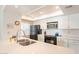 Spacious kitchen with a white quartz countertop and stainless steel appliances at 4325 E Sacaton St, Phoenix, AZ 85044