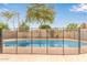 View of the fenced in in-ground swimming pool in a private backyard setting at 5525 N 21St Ave, Phoenix, AZ 85015