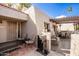 Welcoming front entrance with an outdoor patio and a tiled area perfect for relaxing outdoors at 7920 E Via Camello -- # 48, Scottsdale, AZ 85258