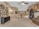 Open living room showcasing an overlook and staircase at 8761 W Mary Ann Dr, Peoria, AZ 85382