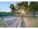 Outdoor pickleball court offering a fun recreational space with sunshine peeking through at 10909 W Santa Fe Dr, Sun City, AZ 85351