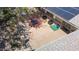 Enclosed brick patio, complete with an outdoor dining set and sunny sky view at 14633 N Boswell Blvd, Sun City, AZ 85351