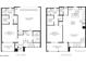 Detailed two-story floor plan showing the layout of rooms, including dimensions and features at 2121 W Sonoran Desert Dr # 45, Phoenix, AZ 85085