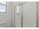 Modern bathroom with a sleek glass-enclosed shower at 21640 E Roundup Way, Queen Creek, AZ 85142