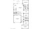 Home floor plan showcasing the layout of the rooms, including the kitchen, bedrooms, and living spaces at 25215 N 131St Dr, Peoria, AZ 85383