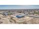 An aerial view of a single-Gathering home featuring desert landscaping, and mountain views at 30634 W Latham St, Buckeye, AZ 85326
