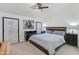 Comfortable bedroom with natural light, modern furnishings, and neutral color scheme at 4044 E Cascalote Dr, Cave Creek, AZ 85331