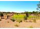 Picturesque community park with manicured landscape and playground with residential houses in the distance at 11128 E Segura Ave, Mesa, AZ 85212