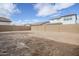 A partially landscaped backyard, ready for your personal touch at 21250 E Sparrow Dr, Queen Creek, AZ 85142