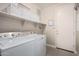 Convenient laundry room with shelving and appliances for ease of use at 30816 N 138Th Ave, Peoria, AZ 85383