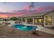 Gorgeous backyard pool and patio area, ideal for outdoor living and enjoyment at 3144 E Desert Broom Way, Phoenix, AZ 85048