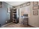 Bedroom with neutral carpet, ample storage, and a bright window at 34734 N Happy Jack Dr, San Tan Valley, AZ 85144