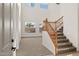 Bright, light-filled entryway with a staircase and high ceilings at 3557 S Halsted Ct, Chandler, AZ 85286