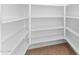 A walk in pantry with white shelving at 3557 S Halsted Ct, Chandler, AZ 85286