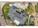 Aerial view of a home showcasing the backyard patio with fire pit at 5201 N 33Rd St, Phoenix, AZ 85018