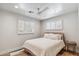 Bedroom features neutral walls and shutters for natural lighting at 5201 N 33Rd St, Phoenix, AZ 85018