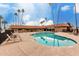 Community swimming pool at the clubhouse with lounge chairs and plenty of space to unwind at 6830 W Mckinley St, Phoenix, AZ 85043