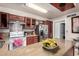 Efficient kitchen featuring stainless steel appliances and a view of the yard at 917 N Nina Dr, Mesa, AZ 85201