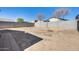 Large backyard with block wall and ready for customization at 12766 W Dreyfus Dr, El Mirage, AZ 85335