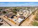 Scenic aerial showcasing property with desert mountain views in quiet community at 2031 S Cactus Rd, Apache Junction, AZ 85119