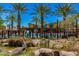 Resort-style community pool area with lounge chairs, palm trees, and a relaxing atmosphere at 4330 S Neutron --, Mesa, AZ 85212