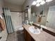 Neutral bathroom featuring a shower-tub combo and a single sink vanity at 437 E Germann Rd # 152, San Tan Valley, AZ 85140